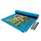 Jigsaw Puzzle Roll Up Mat 30"X36" Blue Felt Storage For Up To 1000 Pieces